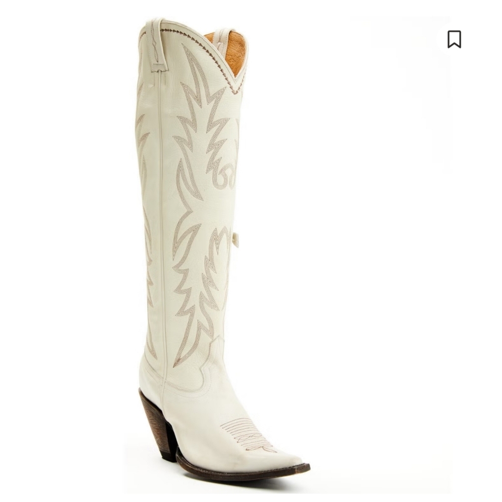 Idyllwind Cream White Tall Western Heeled Boots